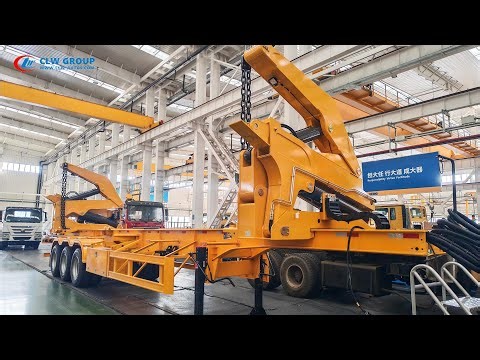 3 Axle 20FT/40FT Container Lifting Self-Loading Side Loader Trailer with XCMG Crane for Logistics