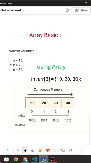What is Array in C? 🤯 Easy Explanation | #shorts