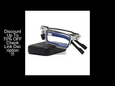 Metal Folding Reading Glasses Portable Ultra Light Anti Blue Light Lens Presbyopia Glasses Men's Rec