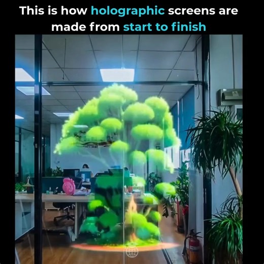 @aiacademiks on Instagram: "At first glance, it’s just a clear pane of glass. Then digital objects begin floating in midair. ✨👀 This emerging display tech blends the physical and digital worlds seamlessly, turning transparent surfaces into interactive experiences. From augmented reality interfaces to next-gen design and collaboration tools, it’s a glimpse at how our everyday environments could soon come alive with information. The future might not be on a screen—it could be right in front of yo