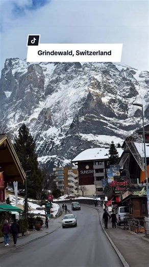 Grindelwald Switzerland: Picturesque Street with Swiss Alps Views