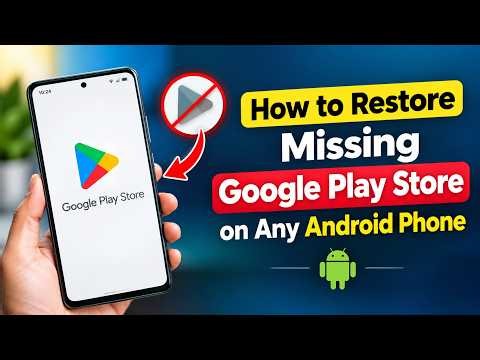 How to Restore Missing Google Play Store on Any Android Phone | Play Store Not Showing Fix 2026