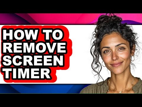 How to Remove Screen Timer (only Way)