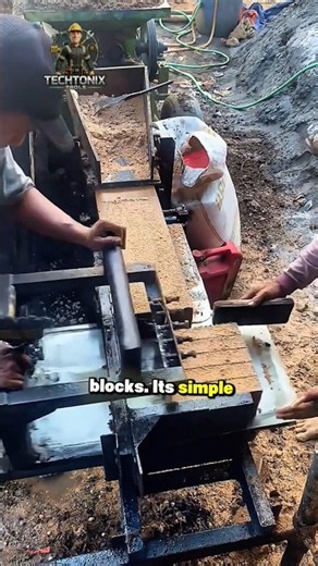 Amazing Manual Brick Making Machine! Fast Concrete Block Production | Construction Technology