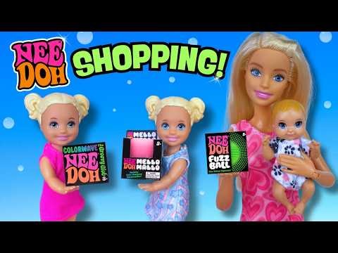 Barbie & Ken Doll Family NEEDOH Shopping