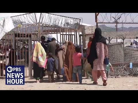 As some Afghans escape the Taliban, other refugees are forced to return
