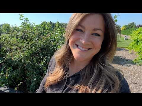 Flower Garden Tour, Harvesting Blackberries, Planting Iris & Laundry Room Update! 🌸🌿🏡