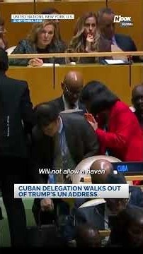 Cuban delegation walks out of Trump's UN address
