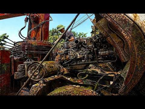 Hyundai Crane Truck Engine Overhaul – Seized Rusted Motor Rebuilt to Run Like Brand New Again!