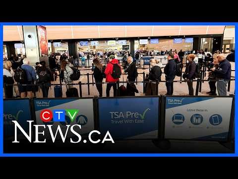 Canadians limit travel to U.S. for 14th straight month, Statistics Canada data shows
