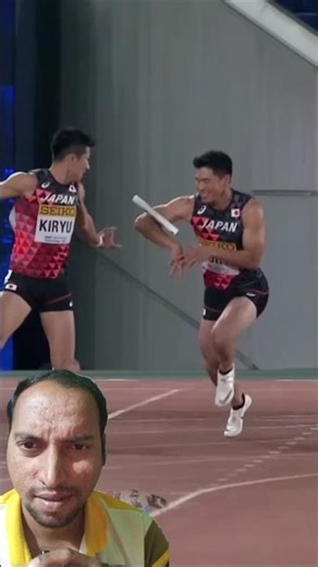Epic Relay Baton Fail 😱 | Fastest Race Turns Into Shock Moment ⚡#athlete #trackrunner #short #japan