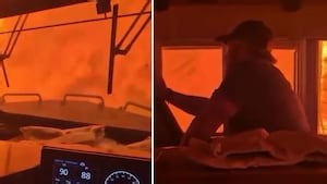 ‘We’re encased in flames’: Rail worker captures harrowing video as wildfire closes in on CN train