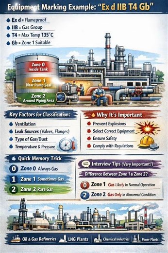 Explosion Protection Basics | Zone 0, 1, 2 Explained with Real Refinery Example