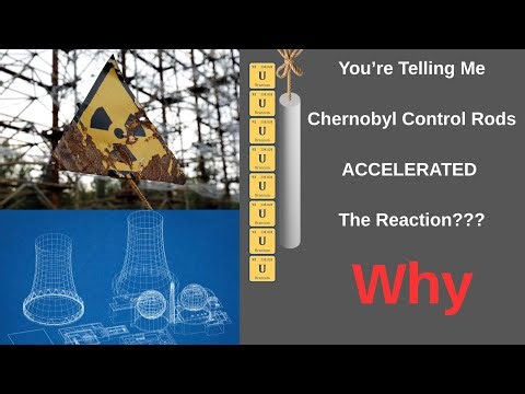 Why did the chernobyl control rods (apparently) increase reaction?
