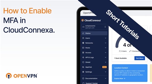 How to Enable MFA in CloudConnexa