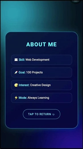 Day 3/100 🔥 I Created a 3D Flip Card Using HTML CSS JS