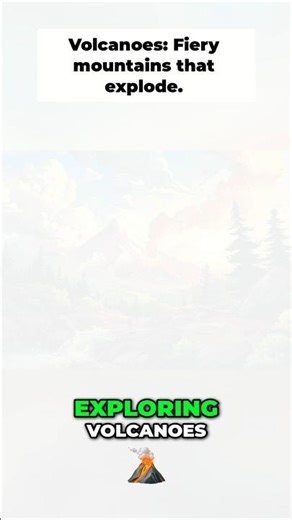 Volcanoes: Fiery Mountains That Explode! #volcano #learningscience #animation