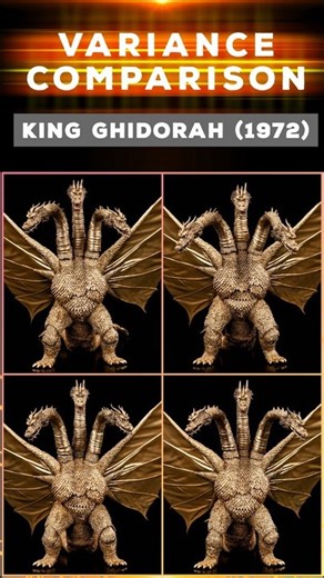 Variance Comparison: S.H.MonsterArts King Ghidorah (1972)