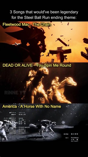 3 Songs that would've been LEGENDARY for the Steel Ball Run ending theme #JoJo #JJBA #SteelBallRun