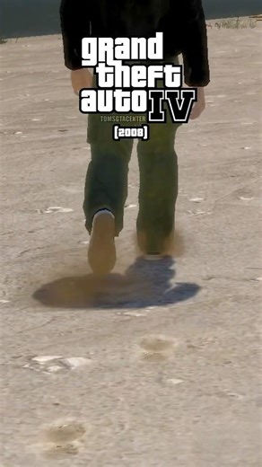 EVOLUTION of FEET on SAND LOGIC in GTA GAMES!🦶🏝️@RockstarGames #gta #gaming