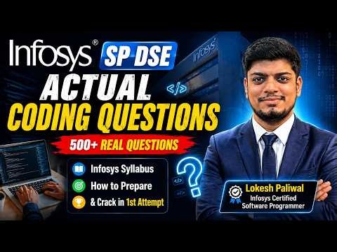 🔥Infosys SP DSE Actual Coding Questions | Infosys SP DSE Exam Pattern 2027 | Infosys Hiring 2027