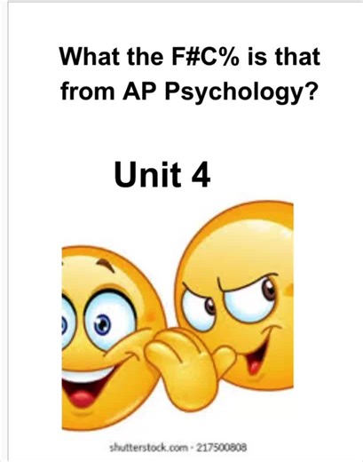 Unit 4 bro #collegeboard #ap #psychology #appyschology #unit4