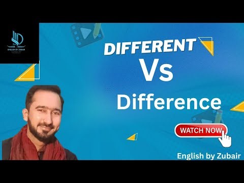 Different Vs Difference