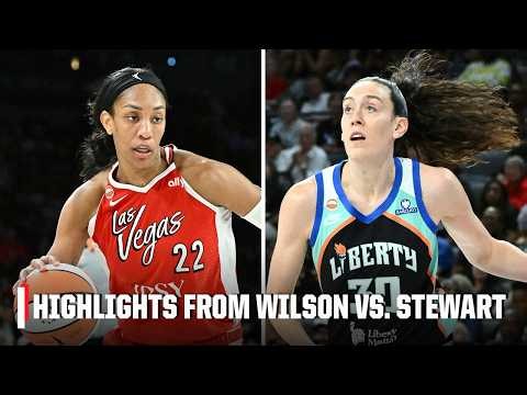 A'ja Wilson & Breanna Stewart PUT ON A SHOW in Liberty vs. Aces 🔥 | WNBA on ESPN