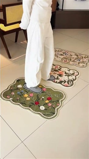 Is your bathroom always slippery? This cartoon-themed mat is super absorbent.