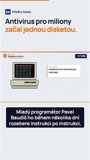 Největší český antivirus začal jednou disketou 💾 #shorts