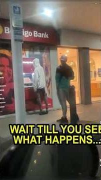 Will He Realise Its a Dummy At The ATM #funny