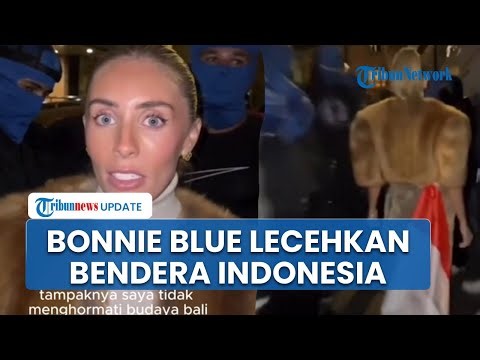 Setelah Dideportasi, Bintang Film Porno Inggris Bonnie Blue Seret Bendera Indonesia di KBRI London