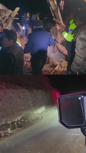 Police officers in northern Tibet were seen carrying out rescue efforts after an earthquake of magnitude 7 struck China's south-west region with an epicentre in Nagqu https://reut.rs/4sioYMZ #tibet #earthquake #nagqu #rescue #china