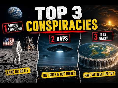 Top 3 Conspiracies: Moon Landing, UFOs & Flat Earth Explained