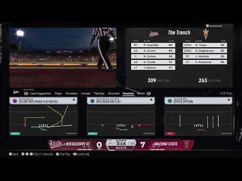 #5 Mississippi State @ #4 Arizona State//// S14 Rose Bowl: CFP Quarterfinal