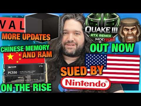 HW News - Steam Machine Timing, Nintendo Sues US, CXMT RAM & YMTC SSDs on the Rise