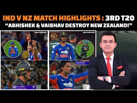 India vs New Zealand 3rd T20 match complete highlights 2026 today.