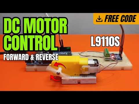 Arduino DC Motor Control Using L9110S Driver | Forward, Reverse & Stop (Beginner Tutorial)