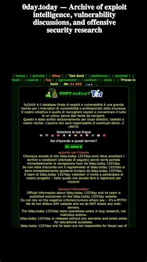 0day.today: Underground Zero-Day & Exploit Marketplace