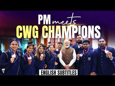 PM Modi interacts with India's CWG champions | English Subtitles
