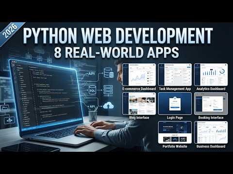 Python Web Development Full Course 2026 | Build 8 Real-World Web Apps