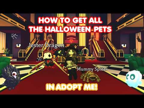 HOW to get ALL the Halloween pets in Adopt me! Tips & Tricks!