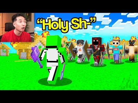 Reacting to Dream's Minecraft SPEEDRUN vs 5 HUNTERS in Minecraft!
