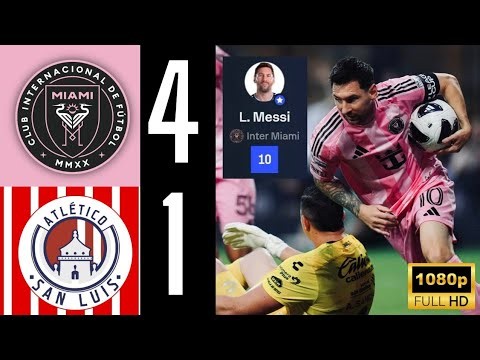 Messi Goes CRAZY! 🤯 Inter Miami 4-1 Atlético San Luis | INSANE Match - Messi 2 goals - Highlights 🔥