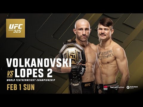 UFC 325: Alexander Volkanovski VS Diego Lopes 2 Full Fight Live Commentary & Companion Watch Party 🔴
