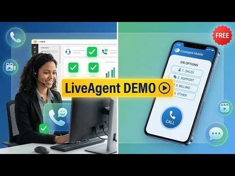 LiveAgent Call Center Software: Complete Demo + IVR Routing, Call Recording & Unlimited Device Setup