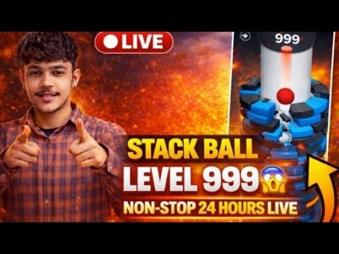 PART 2 🔴LIVE stack ball 😱 breaking 100 levels non-stop!