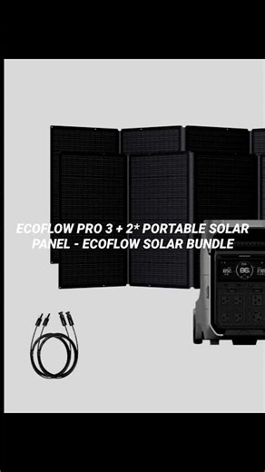 Charge your whole cabin from the sun. The EcoFlow DELTA Pro 3 with 400W solar panels gives you days