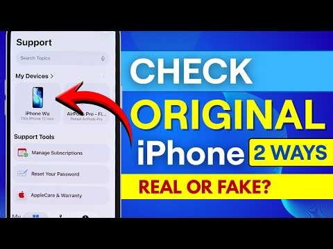 How to Check iPhone Original or Not? How to Check Original iPhone - Settings & Website Support