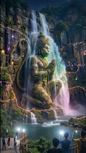 बार-बार देखने का मन करता है! हनुमान जी की विशाल मूर्ति #shorts #hanuman